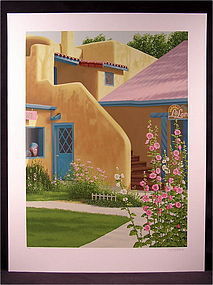 Lovely Original Serigraph by Lorna Patrick, Taos Shop