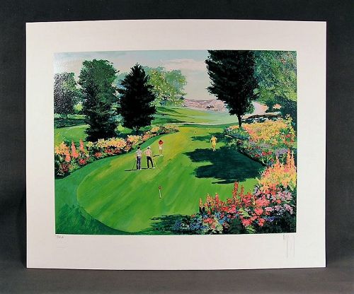 Serigraph by Mark King, Putting Green, Golf II, S/N