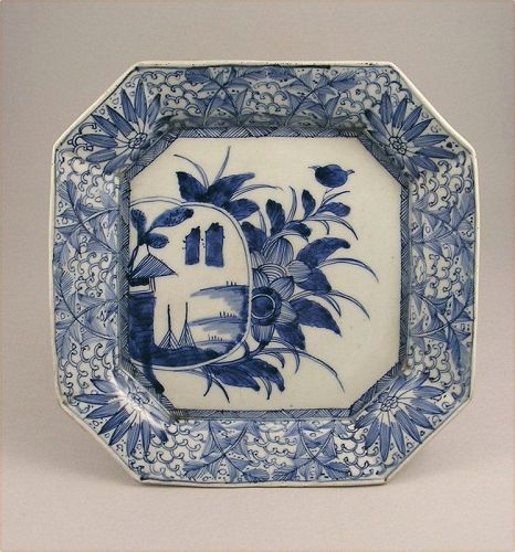 Japanese Sometsuke Ko Imari Charger Square 19c