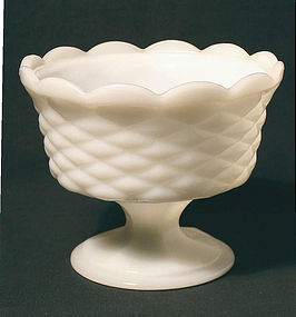 Vintage Milk Glass Compote, sale